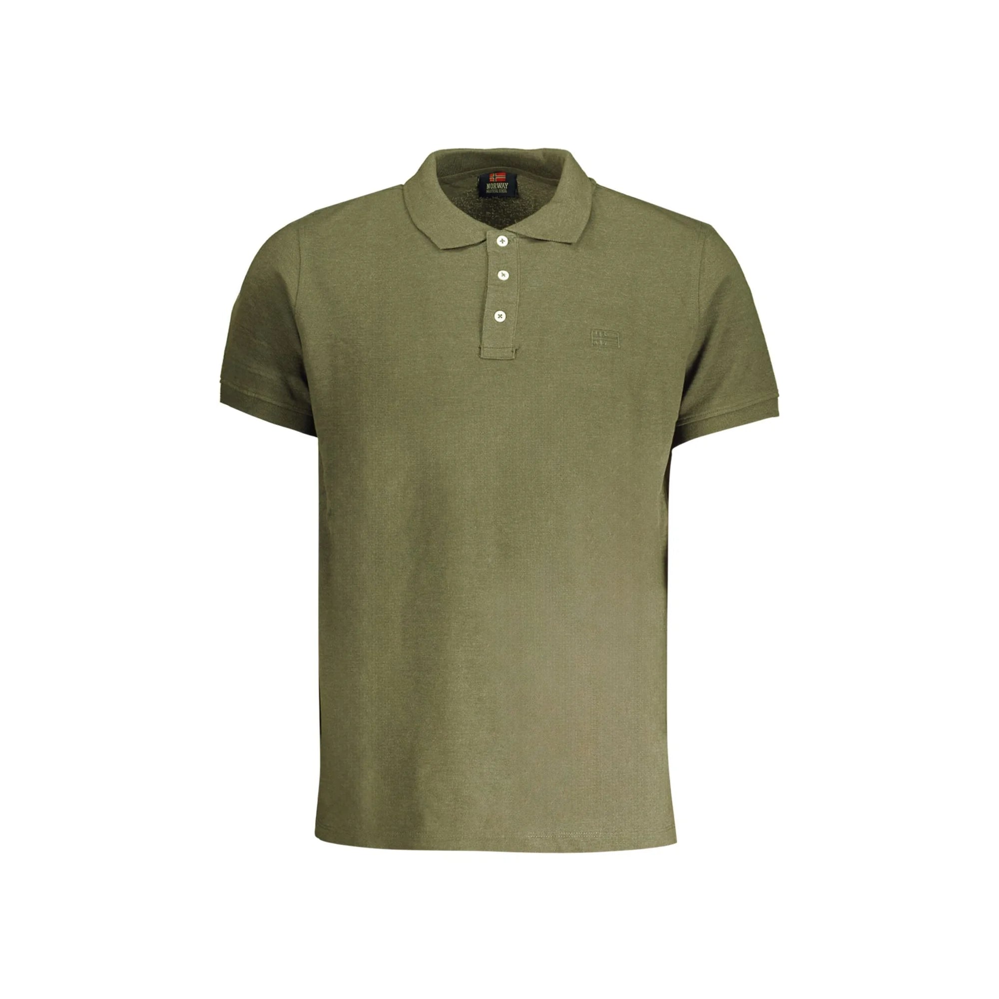 Norway 1963 Polo Maniche Corte Uomo Verde Ricamo - foto prodotto